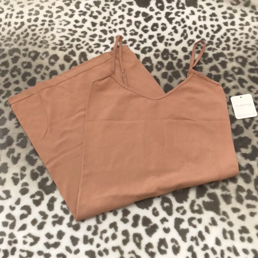 Free People Seamless Mini Slip Dress in Iced Chai Size XS/S - Picture 6 of 13